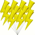 1/3/5pcs 대형 골드 번개 풍선 어린이 생일 웨딩 파티 장식