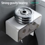 벽 마운트 화장지 홀더 방수 트레이 롤 튜브 화장지 보관 상자 트레이 티슈 상자 선반 욕실 액세서리 - 이미지 6