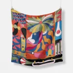 70cm Foulard 럭셔리 2025 시폰 목도리 스퀘어 스카프 여성용 Hijab 패션 랩 Neckerchief 여성 헤어 밴드 리본 머리띠 - 이미지 2