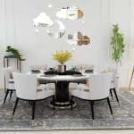 거울 벽 스티커 새로운 구름 문 스타 조합 3D 아크릴 벽 스티커 DIY 침실 거실 욕실 현대 홈 장식 - 이미지 4