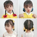 새로운 귀여운 활 머리 장식 달콤한 어린 소녀 헤어 액세서리 여름 소녀 그물 빨간 클립 아기 머리핀 어린이 헤어 클립 선물 - 이미지 6