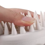 두피 브러시 마사지기 스컬프 스크러버 브러시 밀짚 생분해성 실리콘 샴푸 브러시 모발 성장을 위한 헤어 두피 마사지기 - 이미지 5