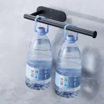 욕실 주방용 스테인리스 스틸 페이퍼 타월 홀더, 펀치 없이 벽걸이형 티슈/타월 롤, 접착식 화장실 수납 랙 - 이미지 4