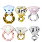 풍선 DIY 웨딩 장식 풍선 다이아몬드 반지 소년 소녀 고백 제안 약혼 분위기 파티 장식 풍선