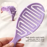 1PCS 젖은 브러시 매직 빗 안티 엉킴 방지 정적 헤어 브러시 스타일링 도구 이발사 헤드 마사지 빗 헤어 케어 스타일링 도구 - 이미지 4