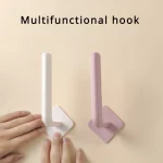 1PC 주방 셀프 접착 액세서리 캐비닛 종이 롤 랙 수건 홀더 조직 걸이 욕실 화장실 보관함