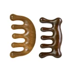 1pc 나무 두피 마사지 샌들우드 와이드 치아 빗 나무 마사지 빗 & 샌들우드 빗 고급스러운 헤어 케어 - 이미지 6