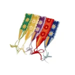 작은 딸기 머리띠 크로 셰 뜨개질 달콤한 귀여운 헤어 밴드 여성 스카프 머리띠 Bandanas 넓은 탄성 Hairbands 패션 액세서리 - 이미지 4