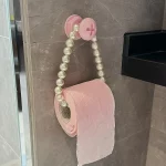 티슈 홀더 벽걸이형 화장지 홀더 - 못이 없는 설치, 내구성이 뛰어난 플라스틱 화장지 홀더