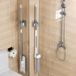 자체 접착 걸레 홀더 빗자루 스탠드 벽걸이 형 걸레 지원 청소 브러시 ​​후크 보관 주최자 욕실 주방 액세서리 - 이미지 3