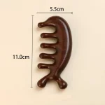 새로운 나무 마사지 나무 마사지 빗 두피 헤드 오일 마사지 두피 헤어 빗 도구 AMS01 - 이미지 6