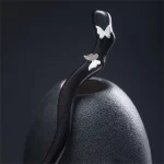 새로운 100% S925 순수 실버 여성 남성 레트로 머리핀 흑단 나무 문학 나비 중국 스타일 Hanfu 헤어 액세서리 쥬얼리 - 이미지 2