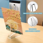 50-1Pcs 아크릴 디스플레이 스탠드 투명 삼각형 기념 동전 시계 카드 홀더 디스플레이 랙 전시회 홈 장식 - 이미지 3