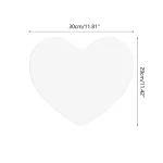 하트 모양의 거울 벽 스티커 발렌타인 데이 실버 이동식 자체 접착 - 이미지 6