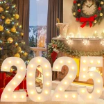 91.5CM 자이언트 넘버 Led 라이트 프레임 1 생일 웨딩 파티 장식 키즈 베이비 샤워 모자이크 디지털 표지판 풍선 필링 박스 - 이미지 5