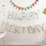 13pcs 생일 풍선 로즈 골드 컬러 호일 편지 풍선 세트 생일 축하 장식 글로브 키즈 파티 용품 - 이미지 5