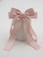 Lystrfac 패션 패브릭 리본 머리 활 머리핀 여성용 헤어 클립 뒤로 머리 탑 클립 여성 헤어 액세서리 - 이미지 3