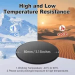 범용 차량용 흡착판 접착식 대시보드 마운트 패드 베이스 (내비게이션 GPS 브래킷용) 80mm 원형 차량용 휴대폰 거치대 - 이미지 5