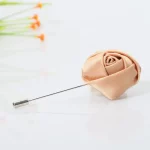 남성 Boutonnieres 결혼식 신랑 코사지 옷깃 핀 리본 장미 꽃 Mensuit Buttonhole 브로치 결혼 액세서리 - 이미지 6