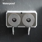 벽 마운트 화장지 홀더 방수 트레이 롤 튜브 화장지 보관 상자 트레이 티슈 상자 선반 욕실 액세서리 - 이미지 5