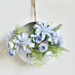 1PC 인공 장미 꽃 웨딩 홈 침실 장식 신부 꽃다발 정원 가짜 실크 달리아 수국 꽃병 보드 야외 - 이미지 2