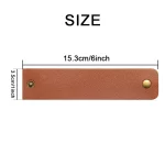 6/12/24PCS 냅킨 링 빈티지 농가 스타일 결혼식 연회 파티 가죽 냅킨 링 - 이미지 4