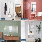 HD 안티 안개 벽 거울 스티커 DIY 전체 길이 거울 타일 자기 접착제 비산 방지 비 유리 안전 거울 시트 2MM 두께 - 이미지 6