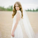 웨딩 베일 빗 2M 신부 베일 신부용 1단 드롭 베일 웨딩 헤어 빗 - 이미지 4