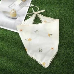 AWAYTR 베이지 꽃 머리띠 헤어 스카프 밴드 여성용 파티 모자를 쓰고 있죠 만화 프린트 두건 터번 헤어 밴드 헤드 피스 - 이미지 5