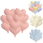 5-50pcs 핑크 웨이브 하트 호일 풍선 20 인치 러브 하트 헬륨 마카롱 풍선 생일 베이비 샤워 웨딩 장식