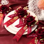 수제 연회 장식 신부 들러리 시뮬레이션 꽃 웨딩 코사지, 중국 스타일 코사지 신부 브로치, 신랑 브로치 - 이미지 5