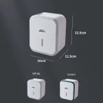 화장지 홀더 상자 홀더 욕실 랙 방수 릴 티슈 보관 상자 펀치없는 주방 욕실 보관 홀더 - 이미지 4