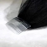 블랙 신부 빗, 짧은 리본 가장자리 웨딩 어깨 베일, 부드러운 얇은 명주 그물, 여성 코스튬 액세서리, 2 레이어, 2023 - 이미지 4