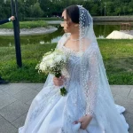 신부 진주 베일 여자 아이보리 화이트 2025 새로운 웨딩 액세서리 1.5m 와이드 1 층 대성당 Velos de Noiva 맞춤 제작 베일 - 이미지 4