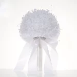 귀여운 진주 웨딩용품, 신부부케, 한국식 신부 들러리 웨딩부케 - 이미지 2