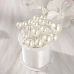 모리 스타일 나비 꽃 수제 헤어 밴드와 머리 핀 세트 여자를위한 패션 파티 머리띠 축제 보석 머리 장식 - 이미지 3