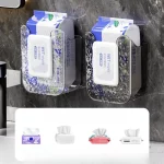 펀칭 없음 욕실 하드웨어 거꾸로 보관함 티슈 화장지 홀더 액세서리 행거 품목 하드웨어 고정 장치 홈 - 이미지 2