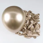 40Pcs 누드 크림 화이트 중립 풍선 Boho 생일 베이비 샤워 웨딩 파티 장식에 대 한 크롬 금속 라텍스 샴페인 풍선 - 이미지 5