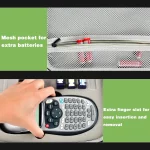 (케이스 전용) DYMO LetraTag LT-100H 휴대용 라벨 메이커 기계와 호환되는 케이스, 라벨러 메이커 프린터 기계용 홀더 - 이미지 3