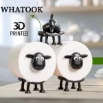 귀여운 양 개 모양 화장지 랙 무료 스탠딩 스토리지 롤 종이 홀더 동물 모양 장식 화장지