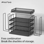 금속 책상 주최자 쌓을 수있는 종이 트레이 책상 용 종이 파일 주최자 메쉬 쌓을 수있는 종이 트레이 학교 용 데스크탑 문서 - 이미지 5