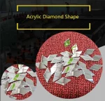 100pcs 아크릴 다이아몬드 모양 거울 스티커 모자이크 타일 대량 자체 접착 DIY 공예 미술 거울 벽 문 홈 장식 - 이미지 5