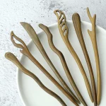 47 스타일 레트로 백단 헤어 클립 머리핀 중국어 고대 조각 된 나무 젓가락 헤어 스틱 코스프레 파티 모자를 쓰고 있죠 액세서리 - 이미지 6