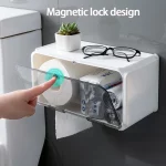 벽 마운트 화장지 홀더 방수 트레이 롤 튜브 화장지 보관 상자 트레이 티슈 상자 선반 욕실 액세서리 - 이미지 3