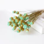 웨딩 장식 DIY 공예 작은 식물 줄기 자연 건조 꽃 부케, 실제 꽃 신선한 건조 보존 꽃 건조 꽃 - 이미지 2