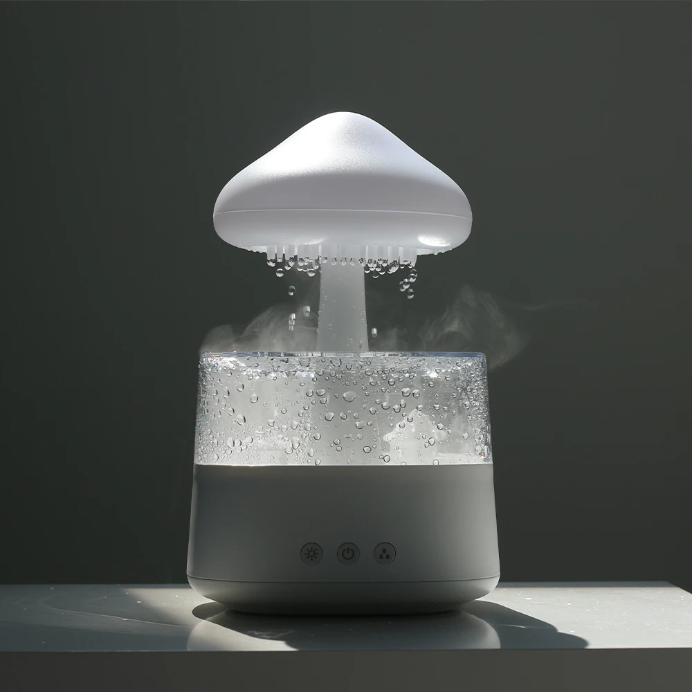 808 비 구름 무드등 빗소리 ASMR 물멍 대용량 초음파 가습기 백색소음