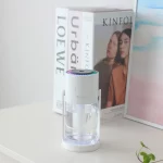 미니가습기 600ml 각도 조절 가능 사무실용 책상 탁상용 휴대용 여행용 캠핑 차량용 USB 무드등 포함 - 이미지 5