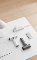 고속 무선 헤어 드라이어 30000Rpm 슈퍼 휴대용 USB 충전 차가운 따뜻한 바람 어린이를 위한 100단계 기어 설정 가정 여행용 - 이미지 3