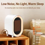 휴대용 히터 과열 보호 안전 조용한 온열기 실내 공간용 조용한 히터 침실 욕실 차고 사무실 책상용 - 이미지 3