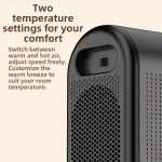 실내 휴대용 전기 PTC 히터 데스크탑 빠른 난방 침실 사무실 거실 즉시 난방 공간 히터 - 이미지 6